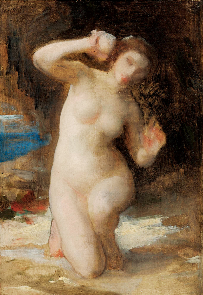  阿道夫·布格罗 Adolphe Bouguereau —— 手拿贝壳的女人